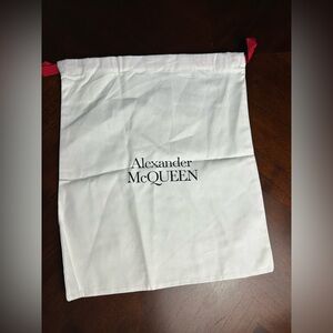 Alexander McQueen White Bag with Red Accents